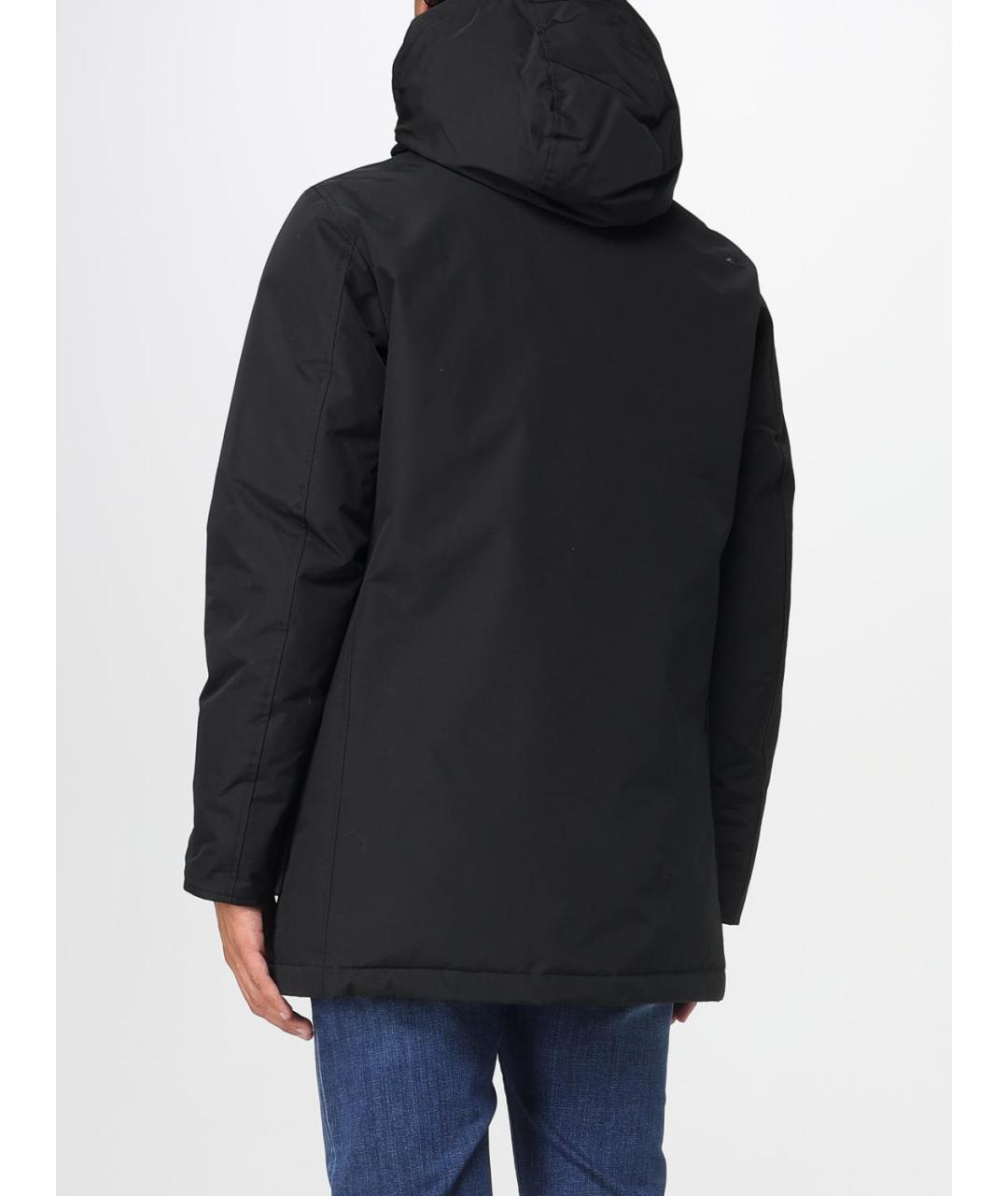 WOOLRICH Черная хлопковая парка, фото 3