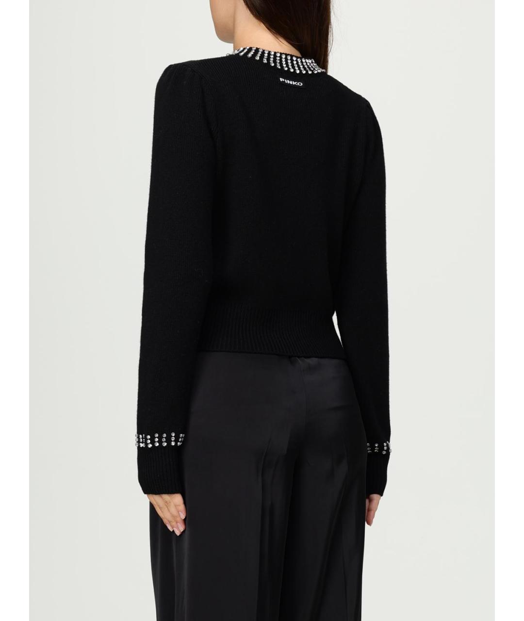 PINKO Черный полиамидовый кардиган, фото 2