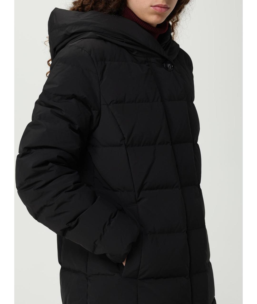 WOOLRICH Черная полиэстеровая куртка, фото 4