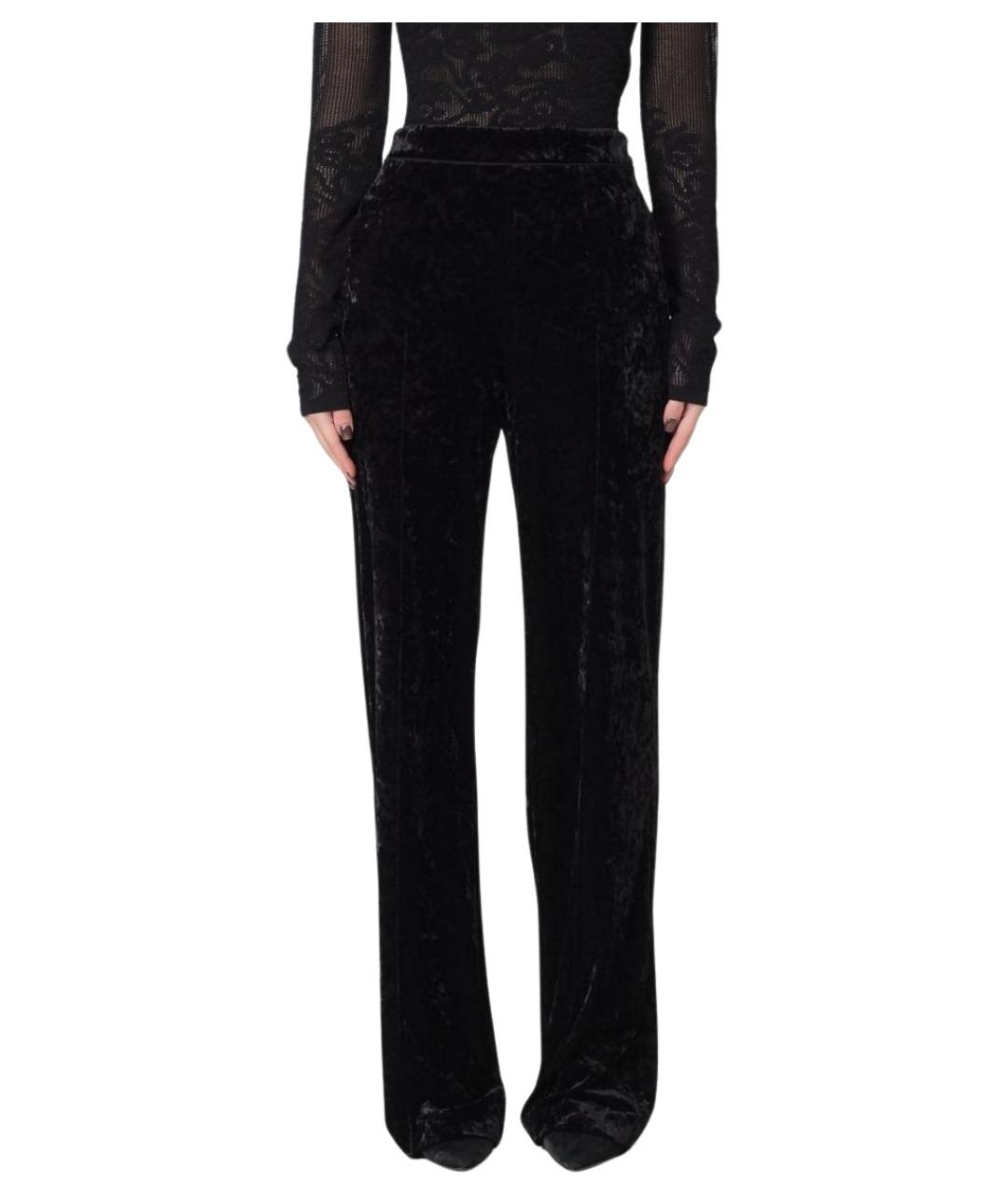 PATRIZIA PEPE Черные прямые брюки, фото 1