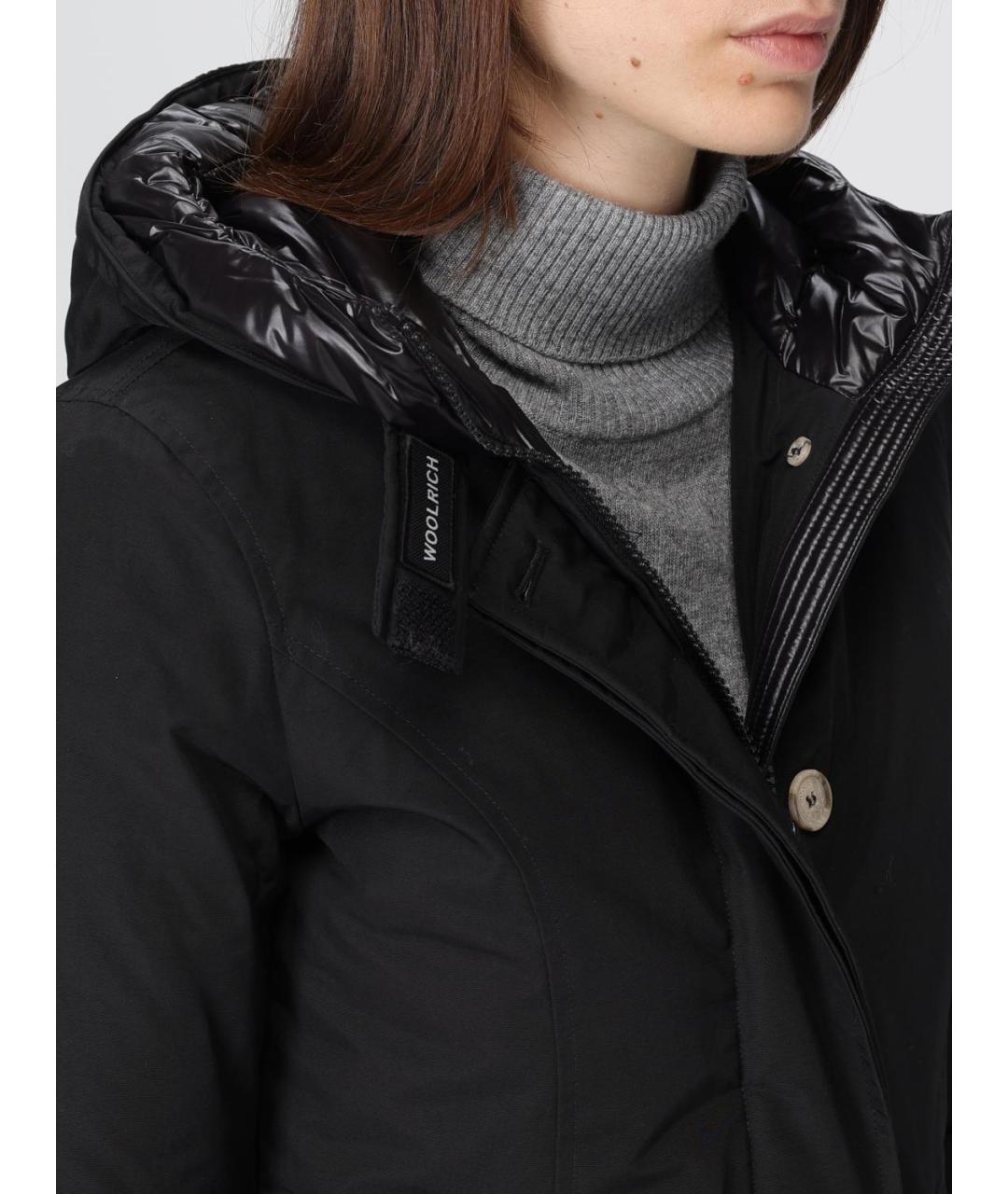 WOOLRICH Черная хлопковая парка, фото 5