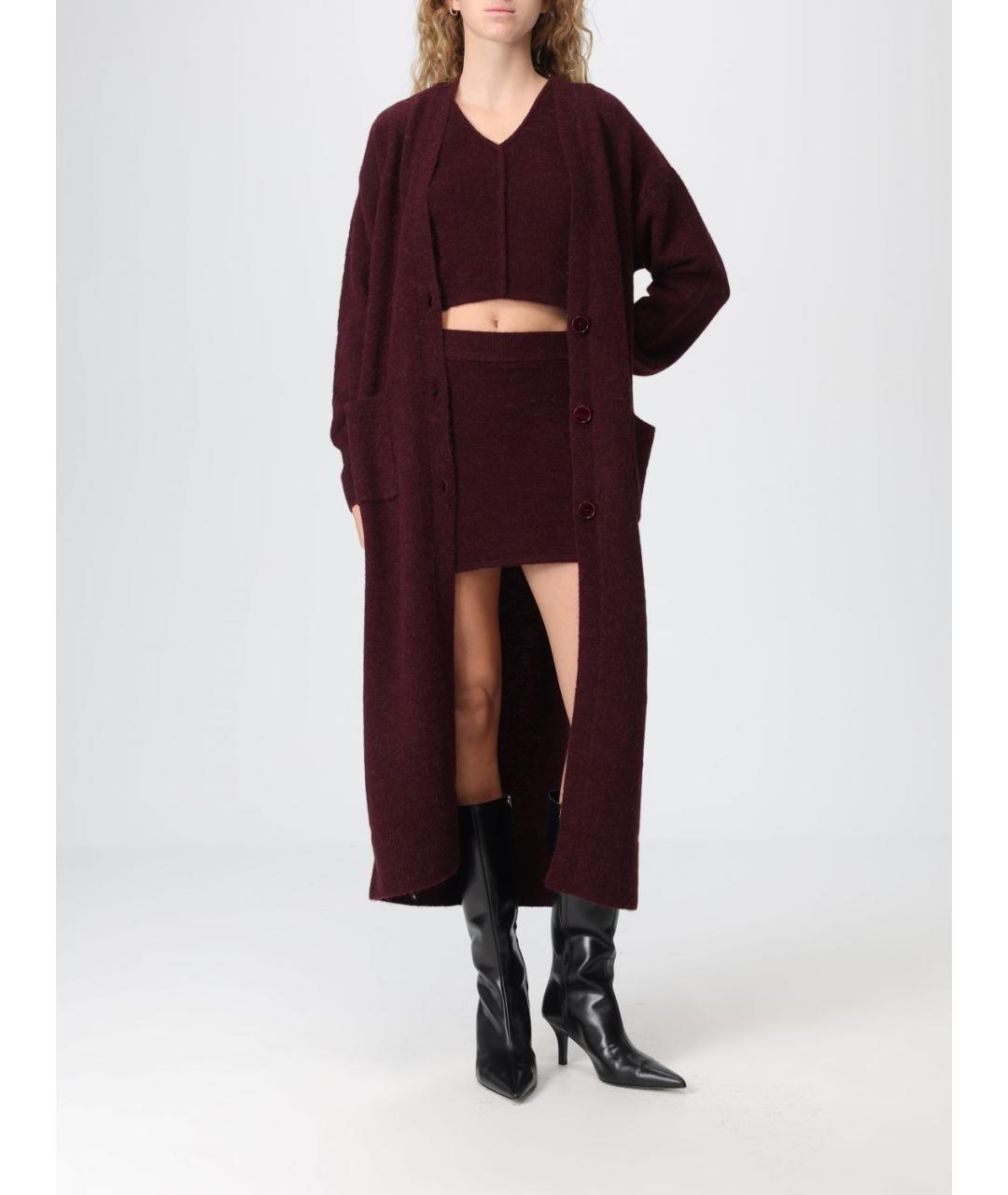 PATRIZIA PEPE Бордовый кардиган, фото 2