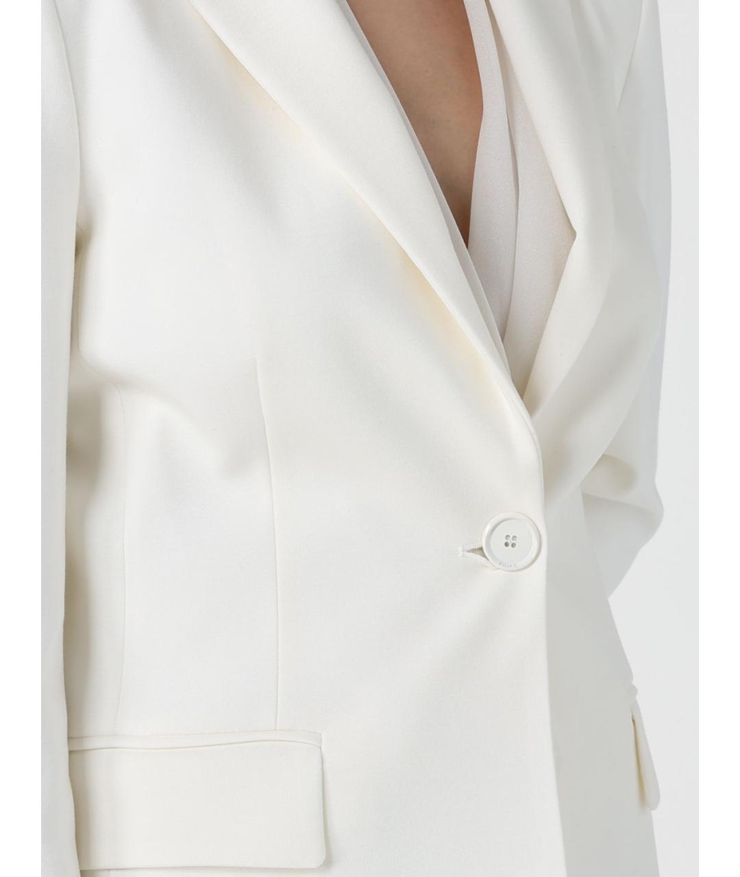 PINKO Белый вискозный жакет/пиджак, фото 4