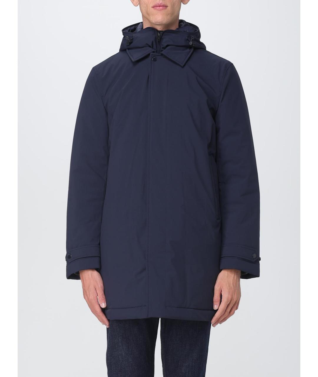 WOOLRICH Синее полиамидовое пальто, фото 5