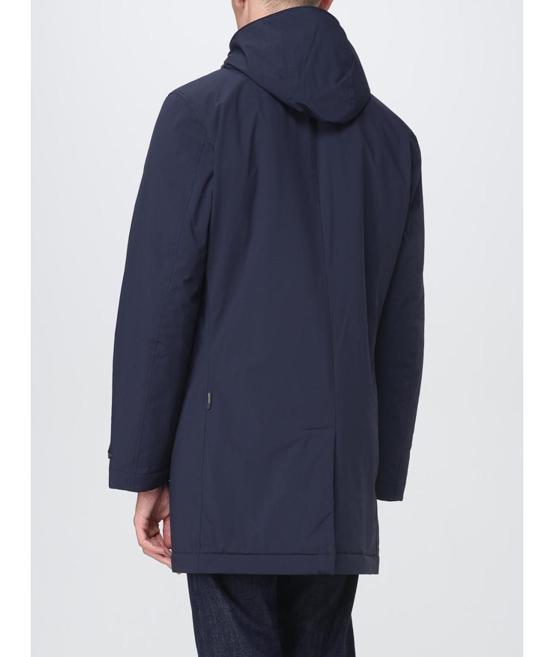 WOOLRICH Синее полиамидовое пальто, фото 2