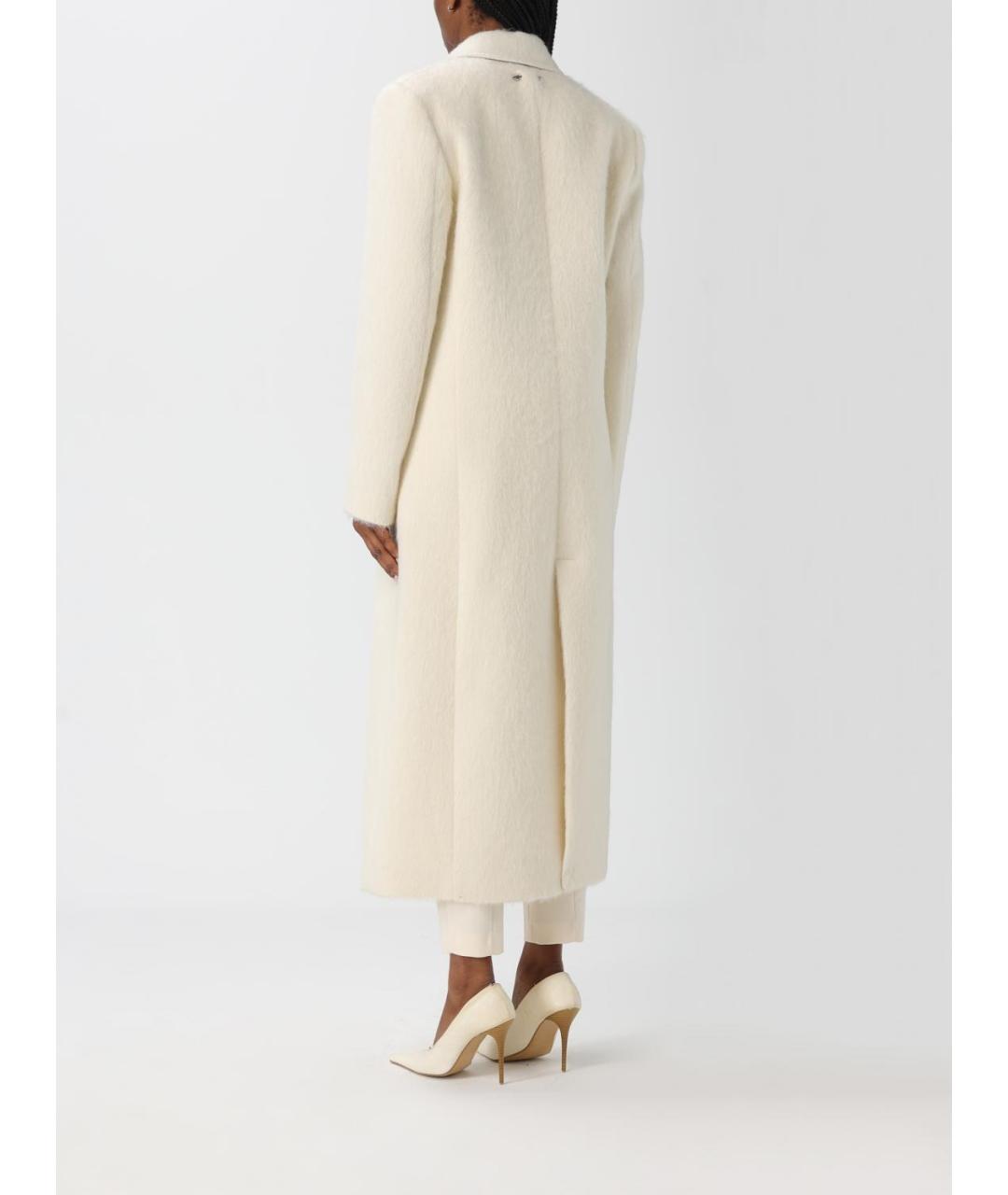 PATRIZIA PEPE Бежевое шерстяное пальто, фото 3