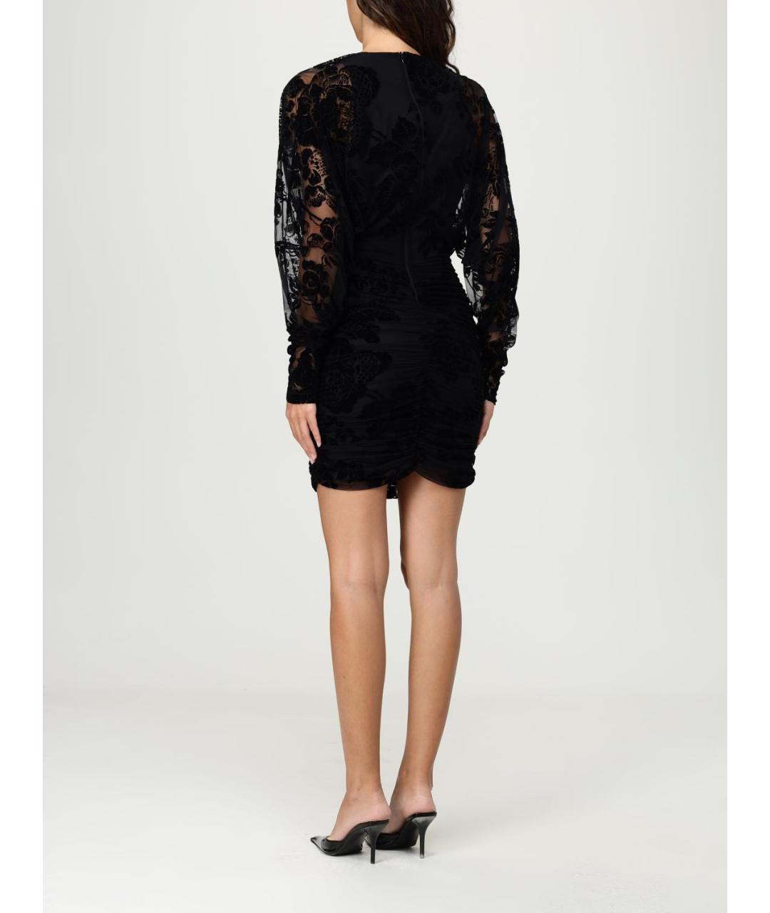 PINKO Черное полиамидовое платье, фото 3