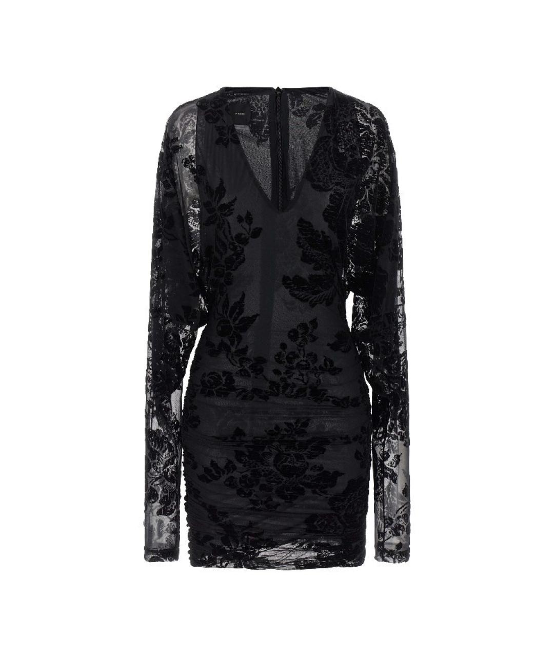 PINKO Черное полиамидовое платье, фото 1