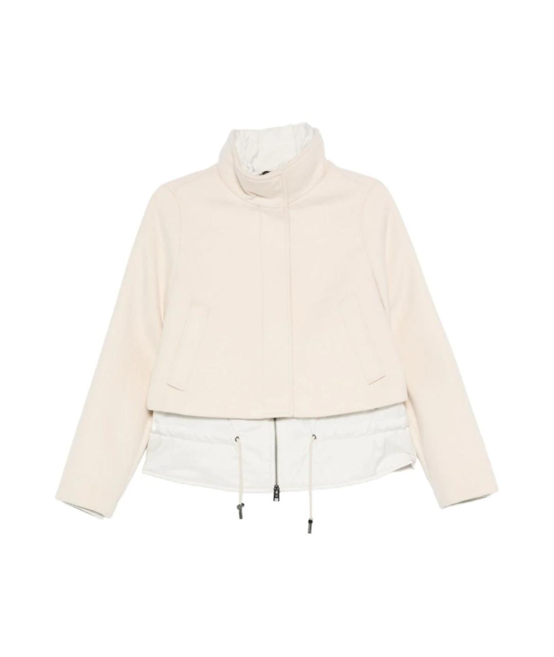 WOOLRICH Бежевое шерстяное пальто, фото 1