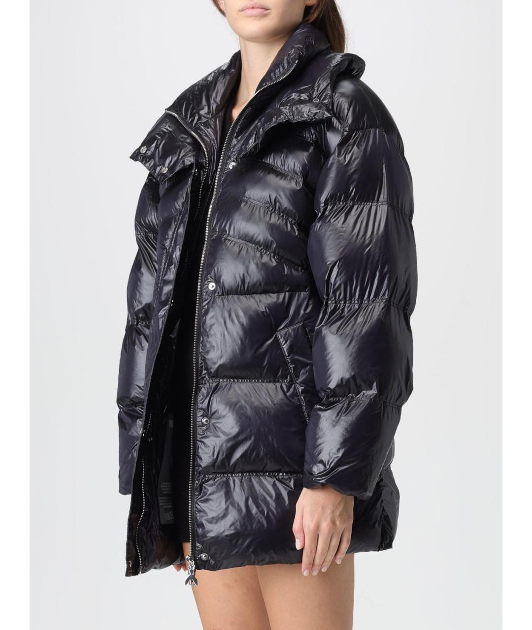 PATRIZIA PEPE Черный полиамидовый пуховик, фото 3