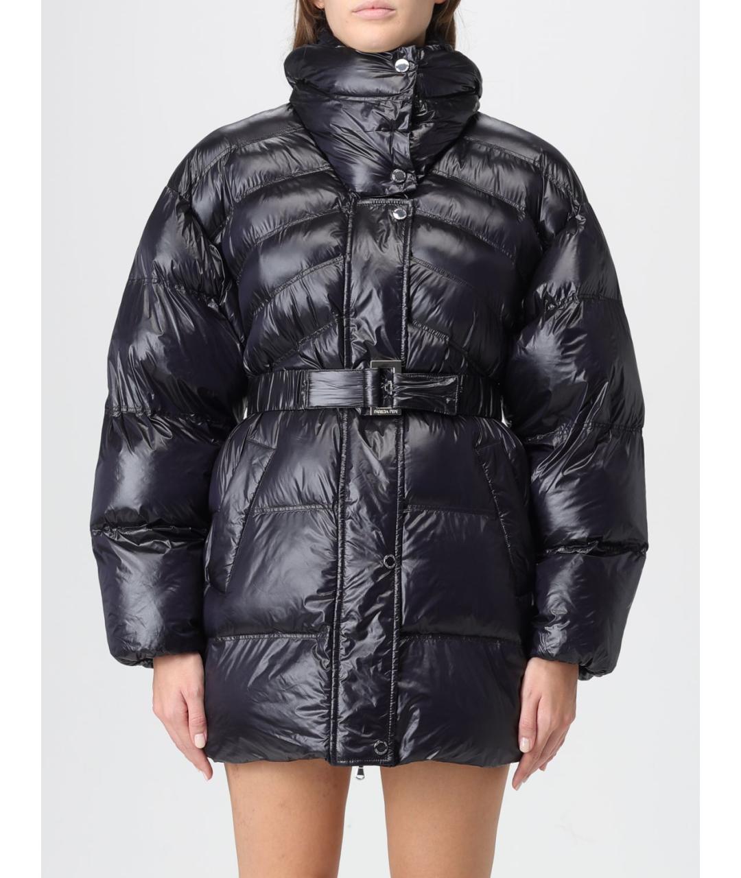 PATRIZIA PEPE Черный полиамидовый пуховик, фото 5