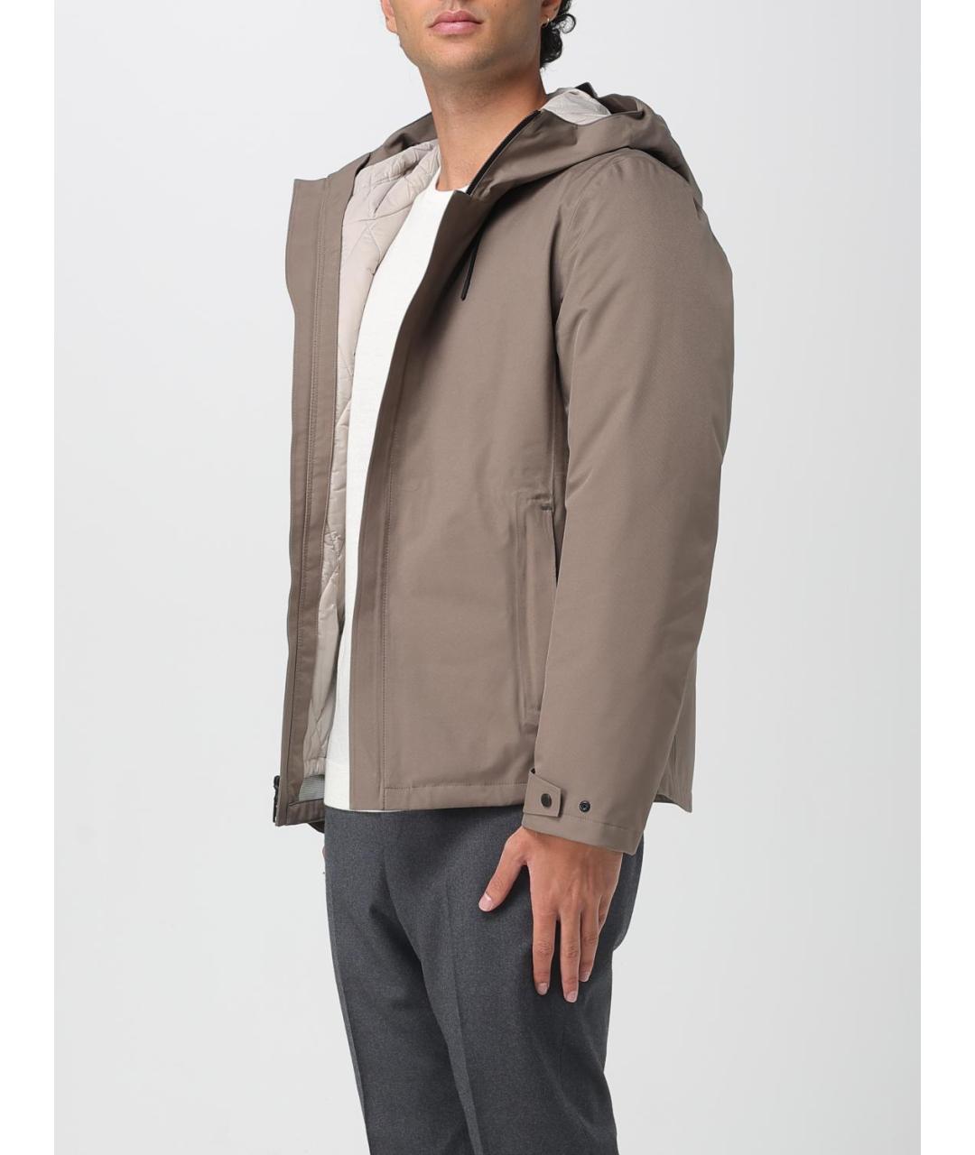 WOOLRICH Бежевая полиамидовая куртка, фото 4