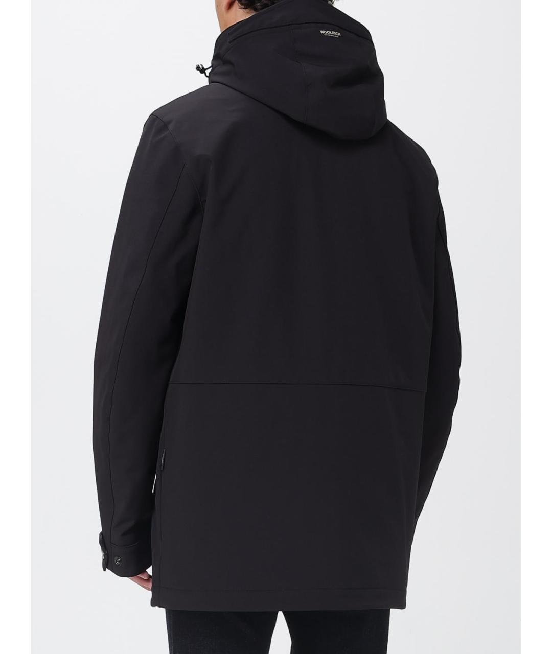 WOOLRICH Черная полиэстеровая куртка, фото 2