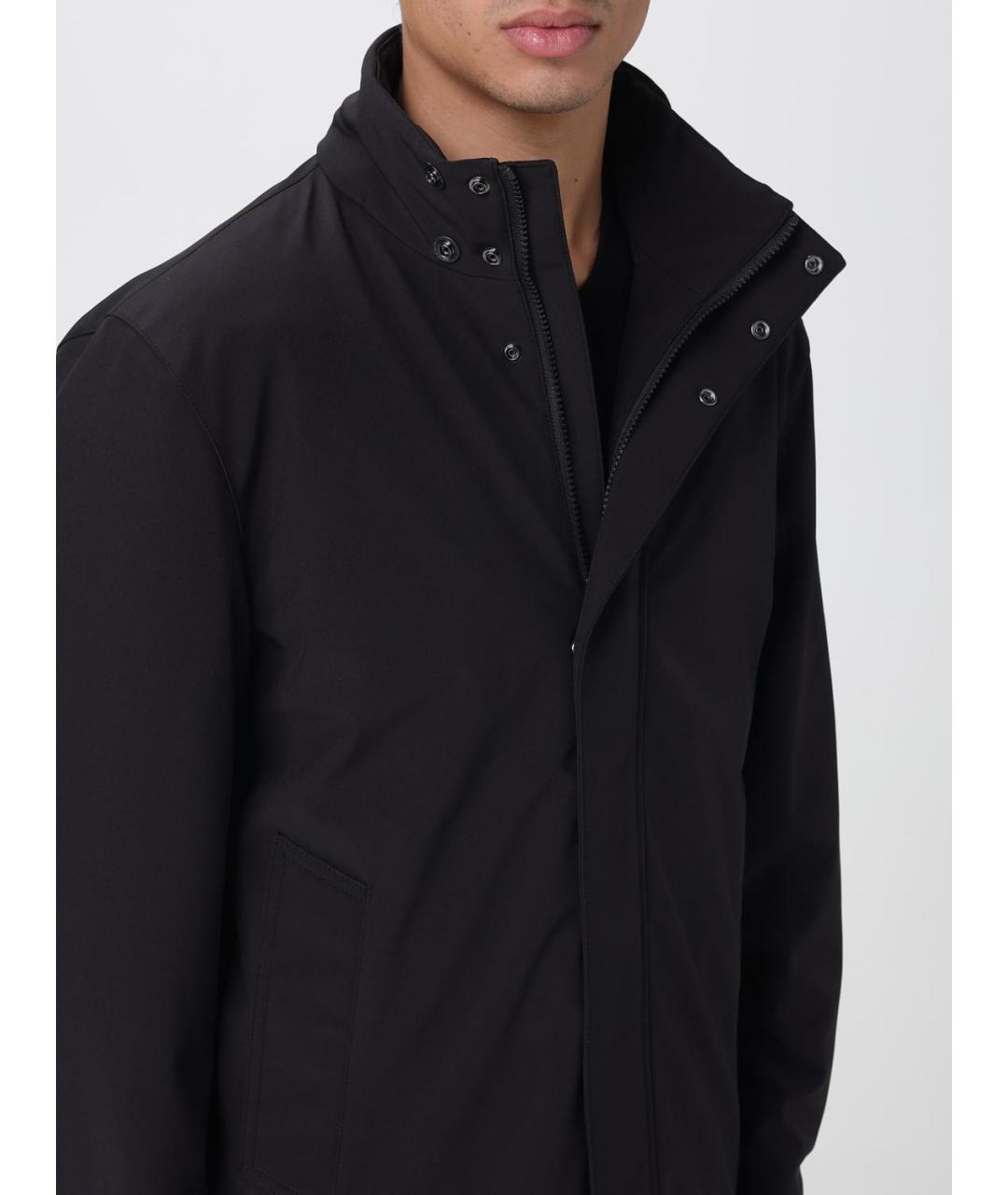 WOOLRICH Черная полиэстеровая куртка, фото 4