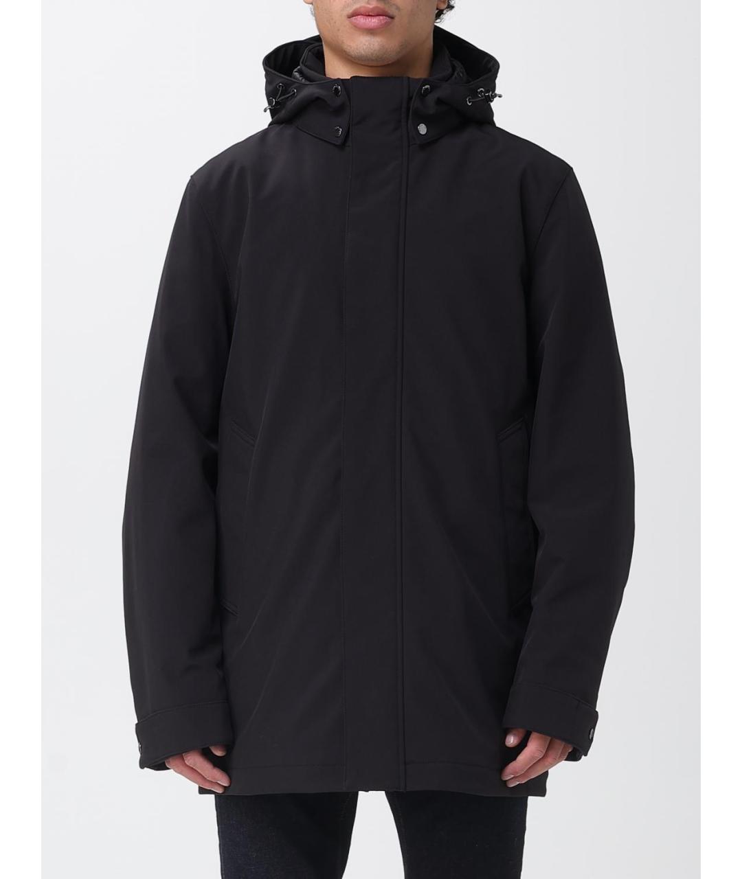 WOOLRICH Черная полиэстеровая куртка, фото 5