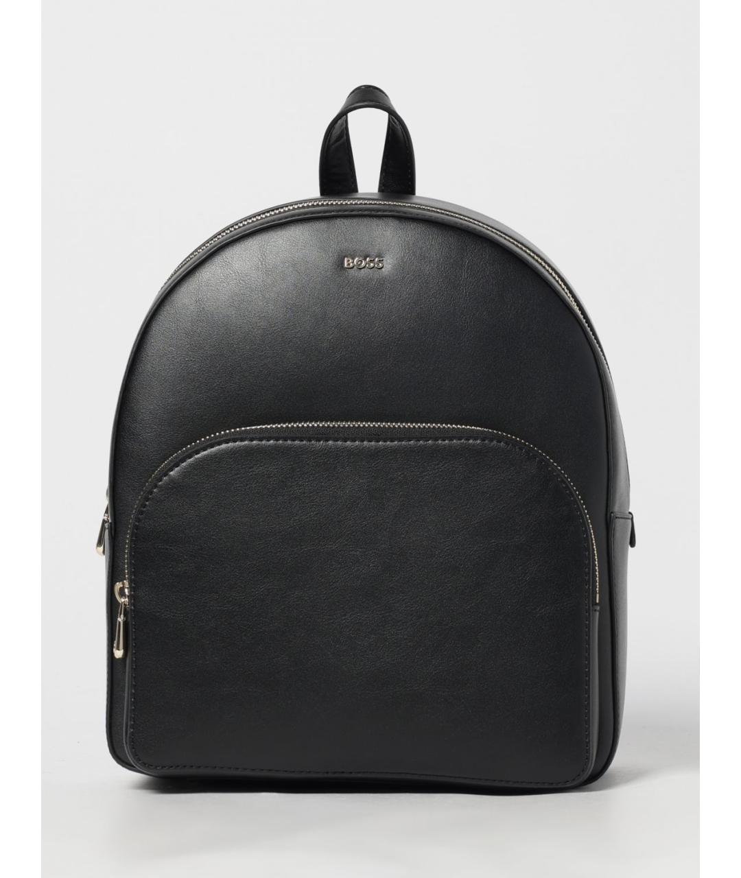 HUGO BOSS Черный рюкзак из искусственной кожи, фото 5