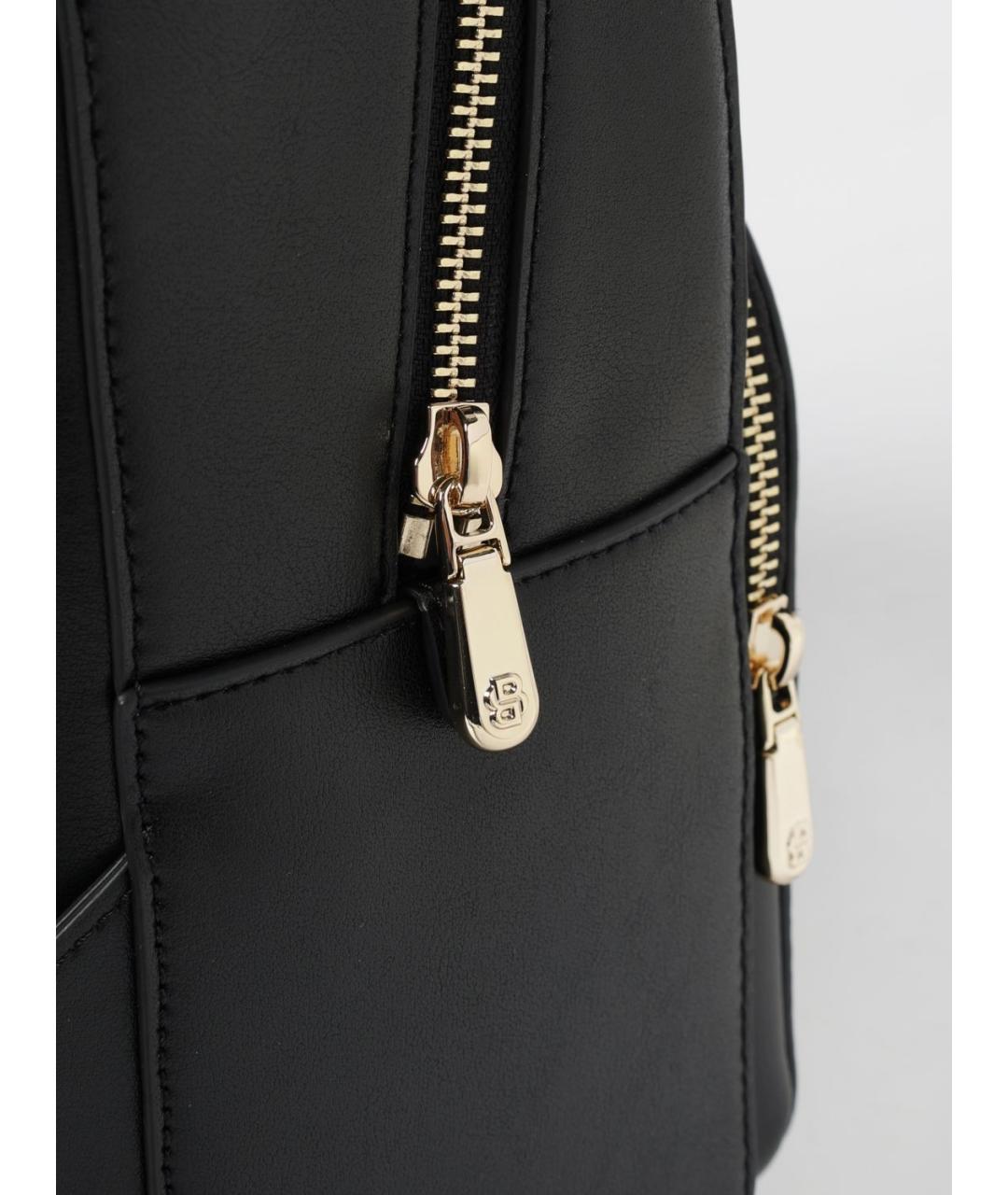 HUGO BOSS Черный рюкзак из искусственной кожи, фото 3