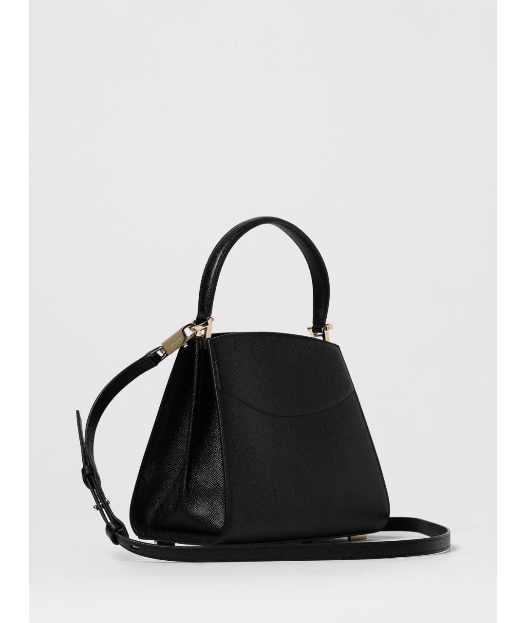 FERRAGAMO Черная кожаная сумка тоут, фото 3