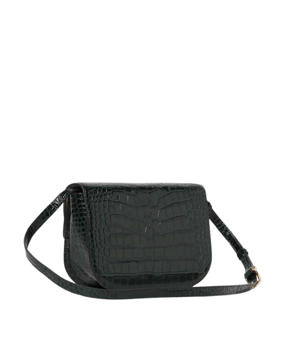 FURLA Зеленая кожаная сумка через плечо, фото 2