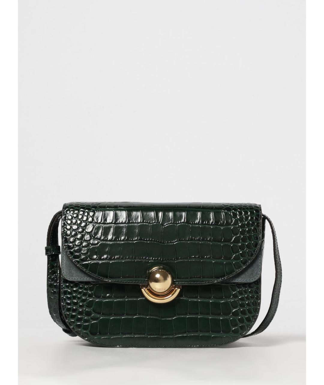 FURLA Зеленая кожаная сумка через плечо, фото 4