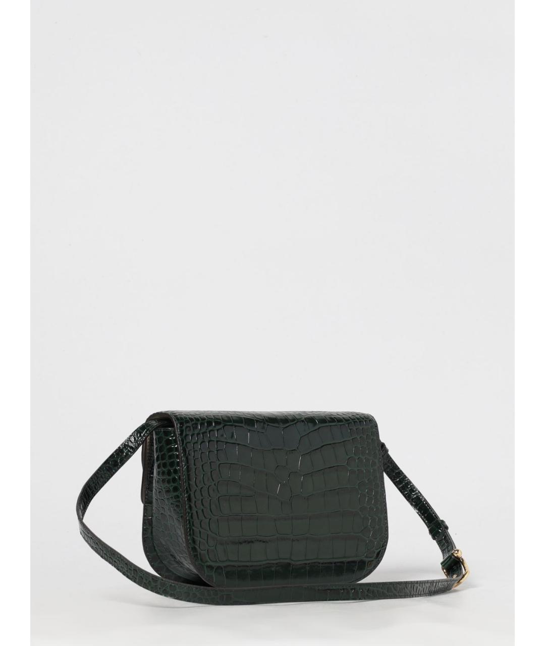 FURLA Зеленая кожаная сумка через плечо, фото 2