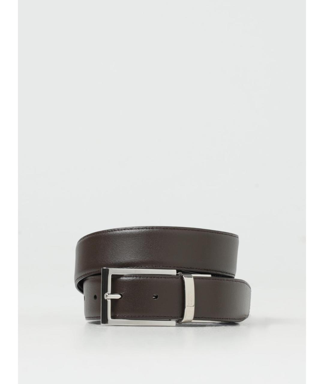 ZEGNA Черный кожаный ремень, фото 2