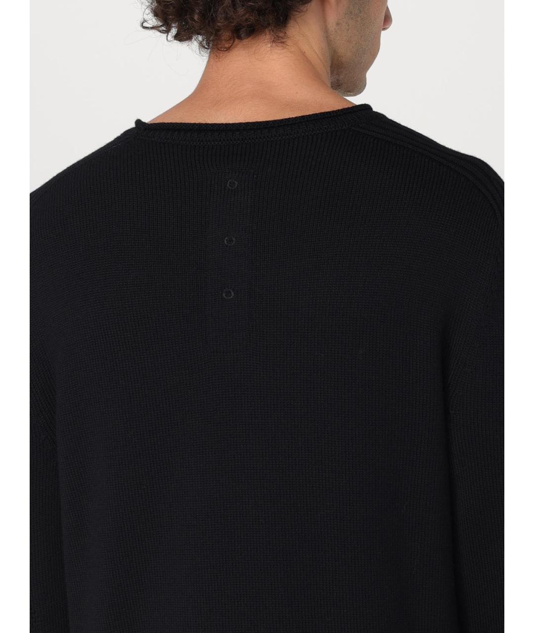 PREMIATA Темно-синий шерстяной джемпер / свитер, фото 3