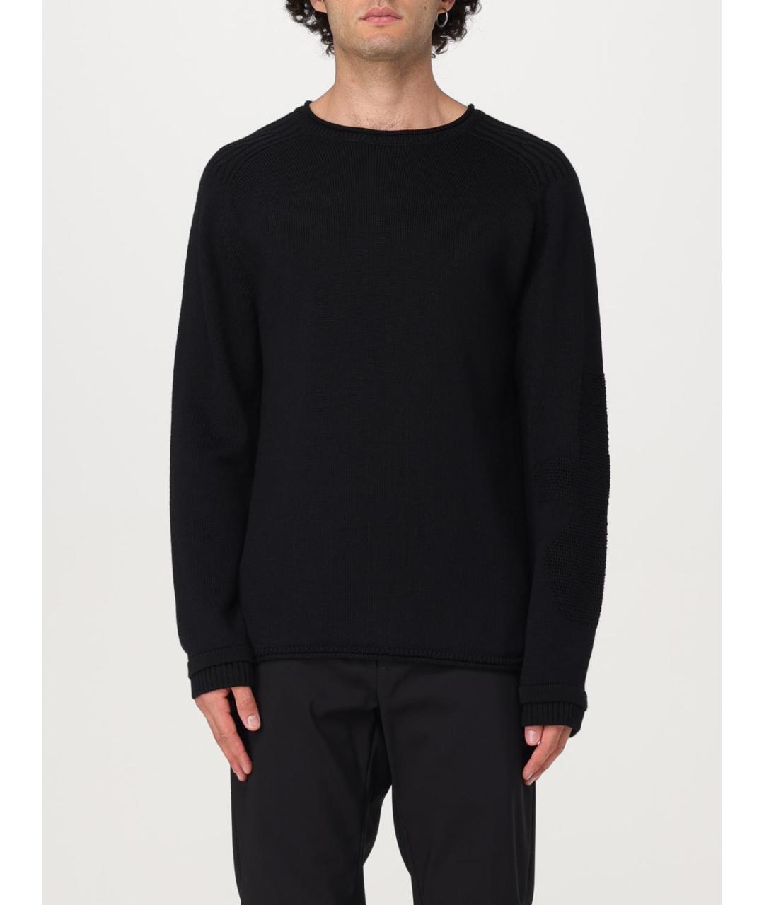 PREMIATA Темно-синий шерстяной джемпер / свитер, фото 4