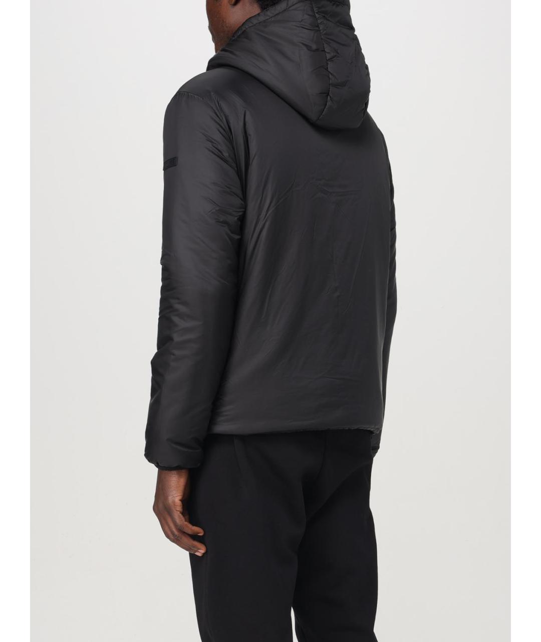 EA7 Черная полиамидовая куртка, фото 2