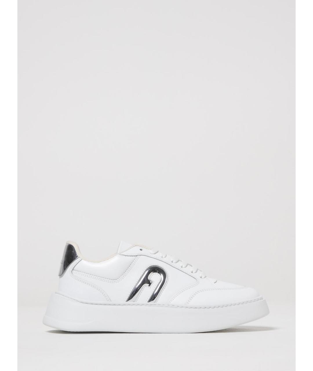 FURLA Белые кожаные кроссовки, фото 4