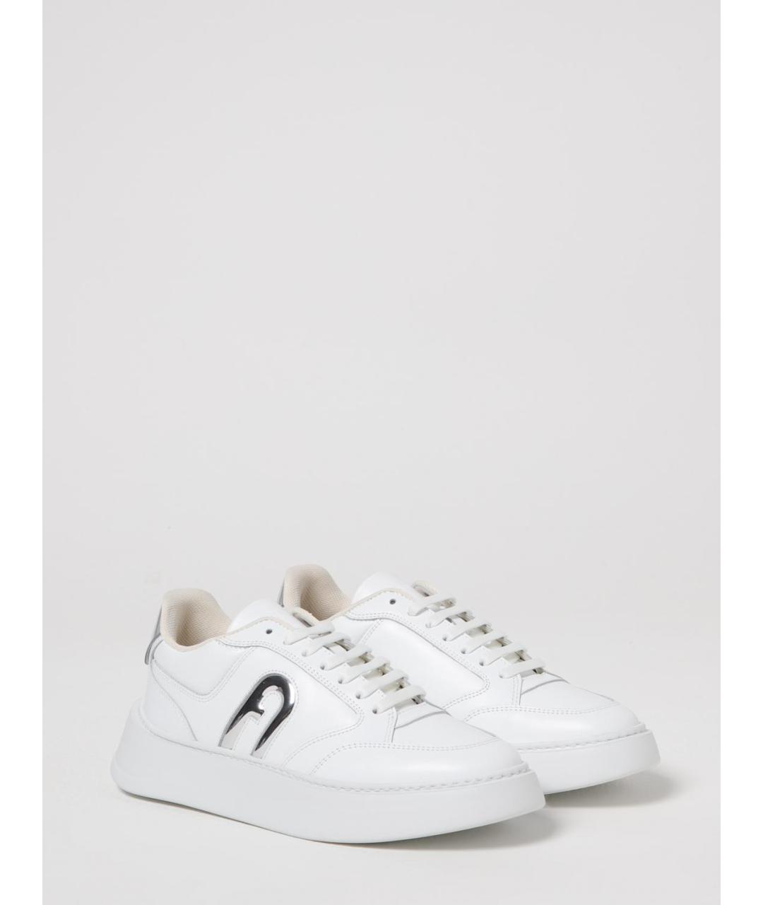 FURLA Белые кожаные кроссовки, фото 2