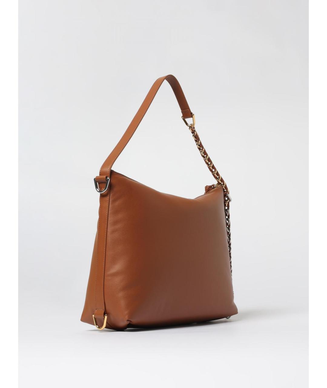 COCCINELLE Коричневая кожаная сумка через плечо, фото 2