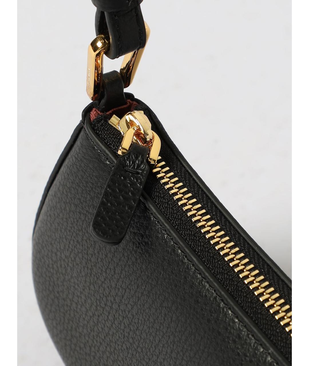 COCCINELLE Черная кожаная сумка через плечо, фото 3