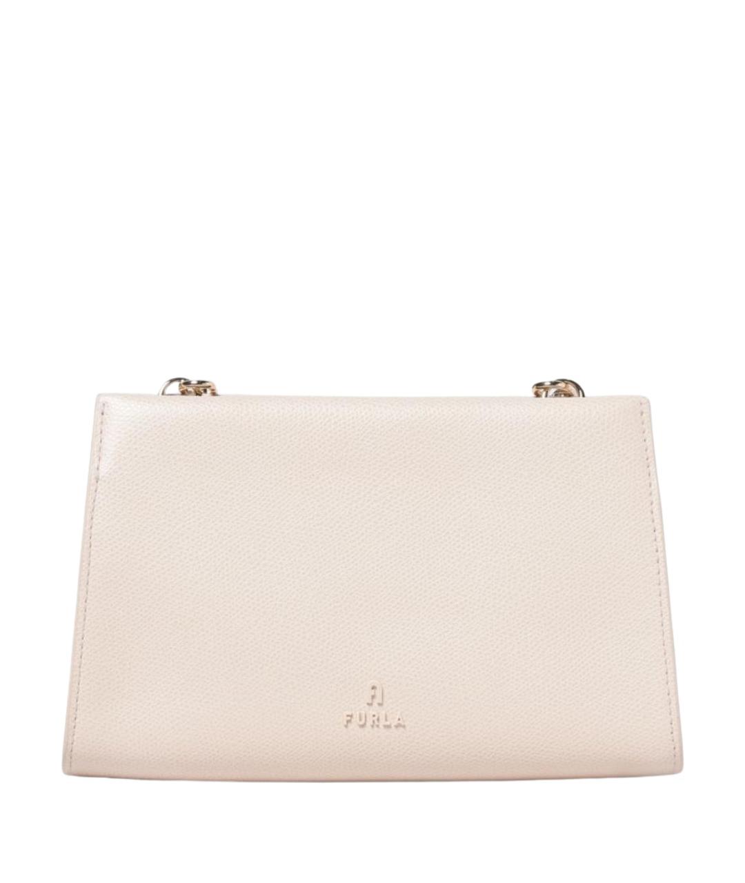 FURLA Розовая кожаная сумка через плечо, фото 1