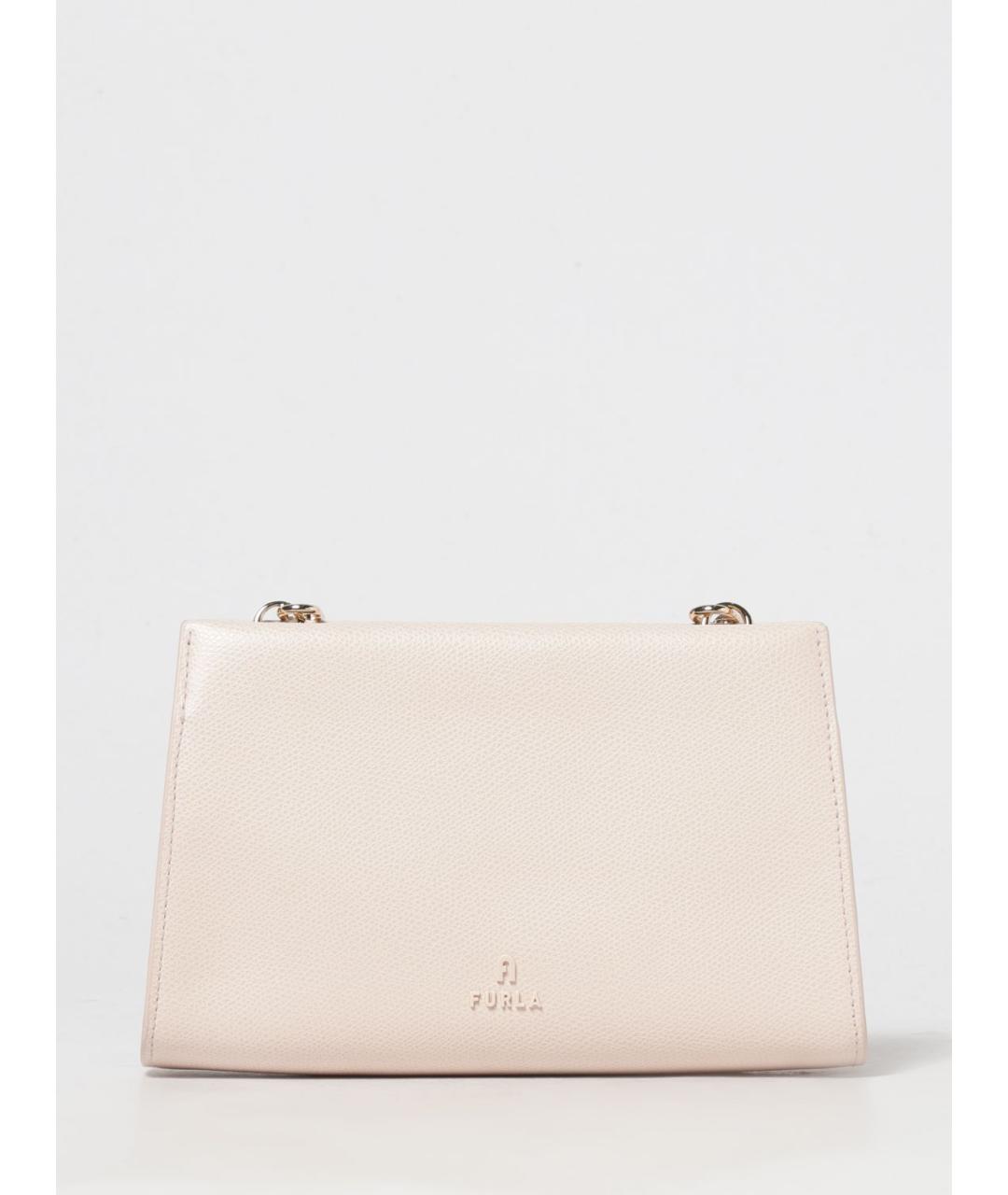 FURLA Розовая кожаная сумка через плечо, фото 4