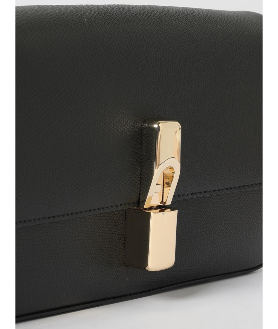 FURLA Черная кожаная сумка через плечо, фото 3