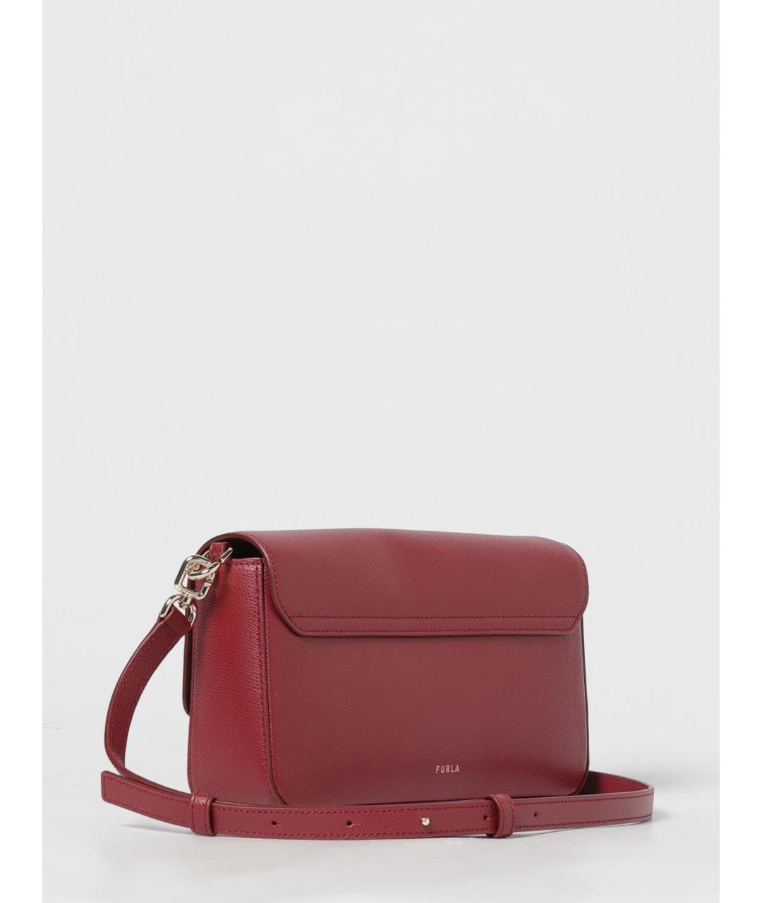 FURLA Красная кожаная сумка через плечо, фото 2