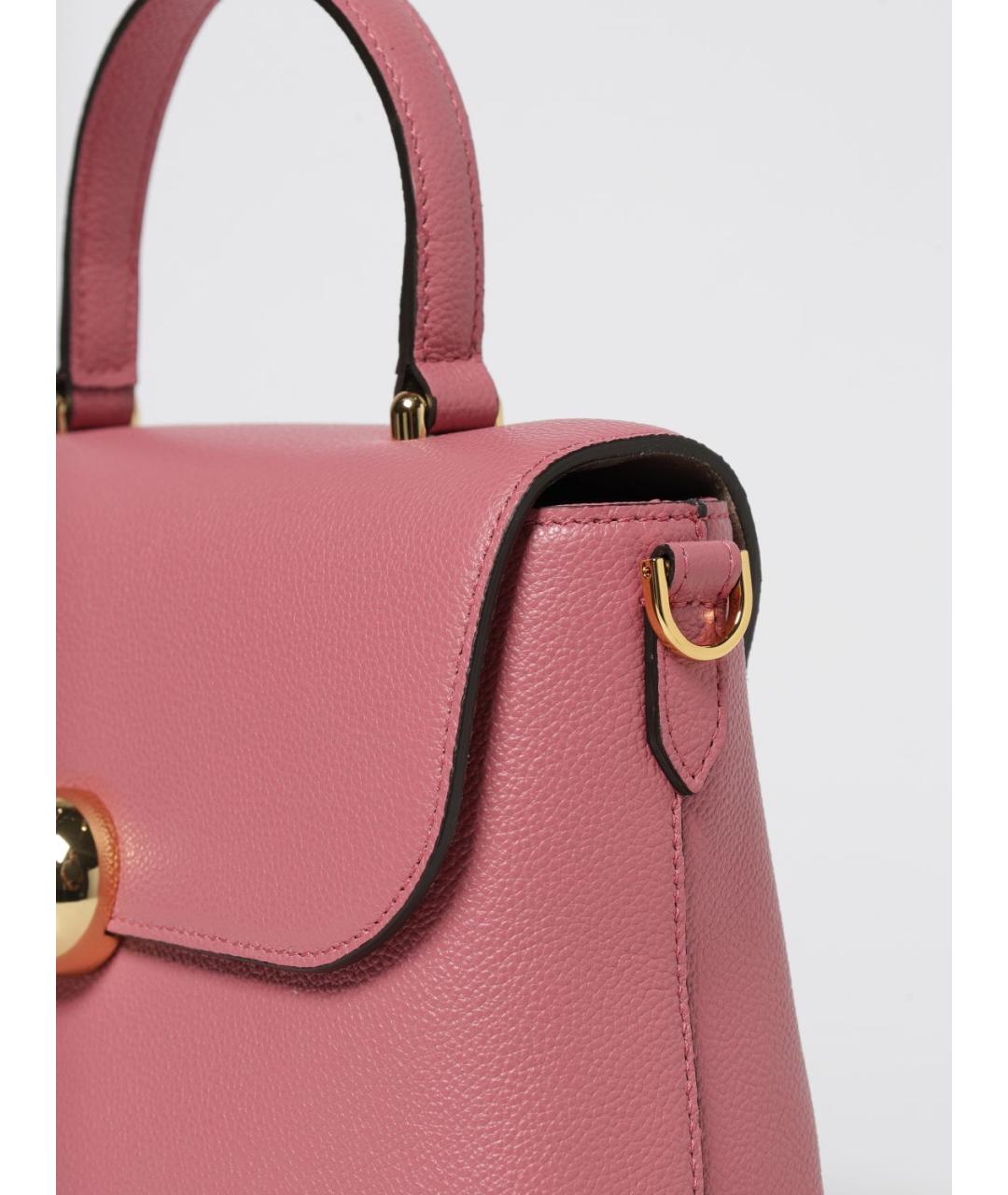 FURLA Розовая кожаная сумка тоут, фото 3