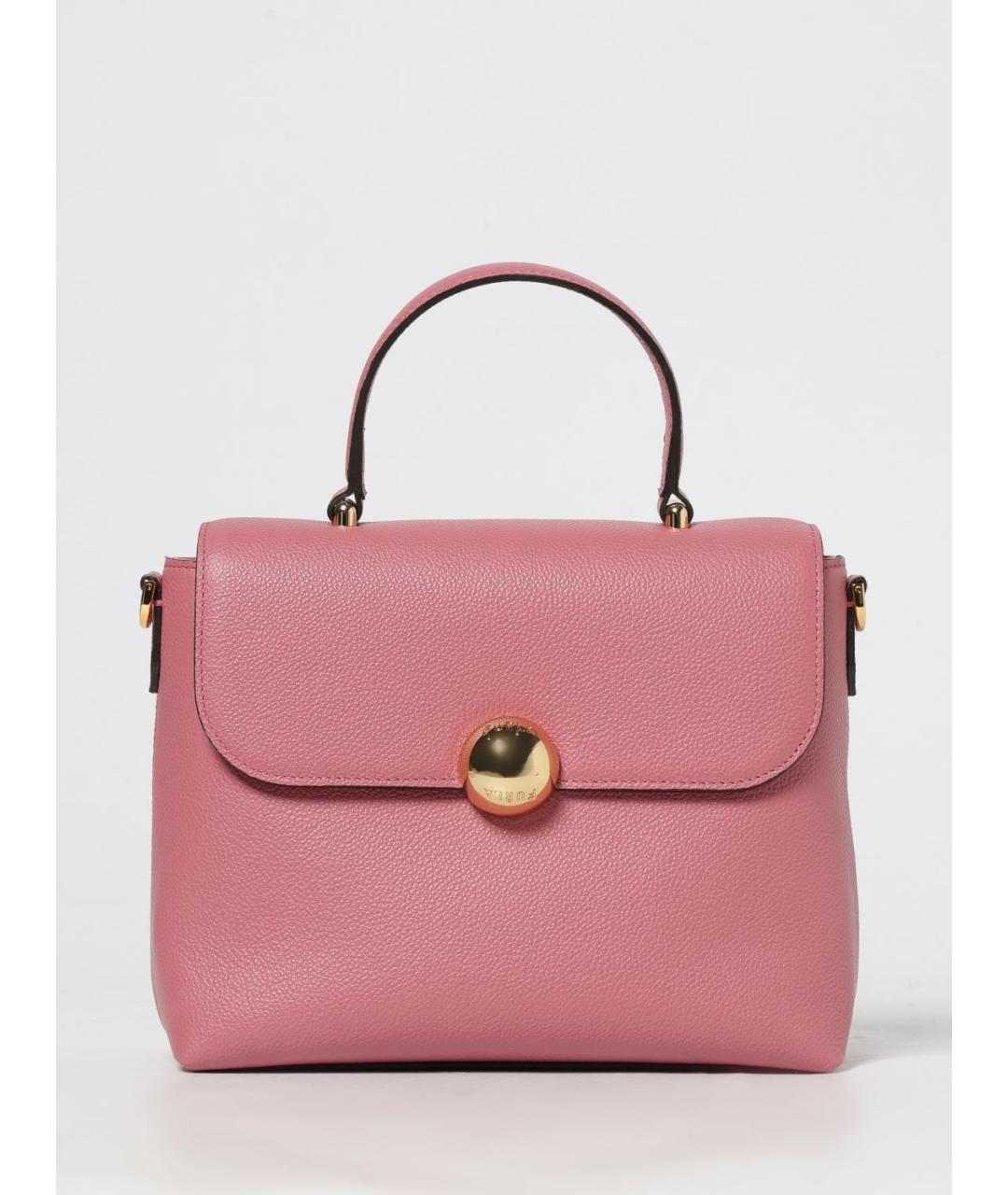 FURLA Розовая кожаная сумка тоут, фото 4