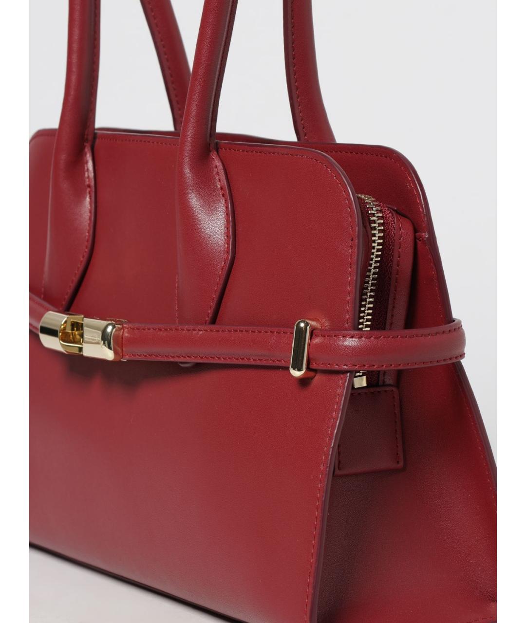 FURLA Красная кожаная сумка через плечо, фото 3