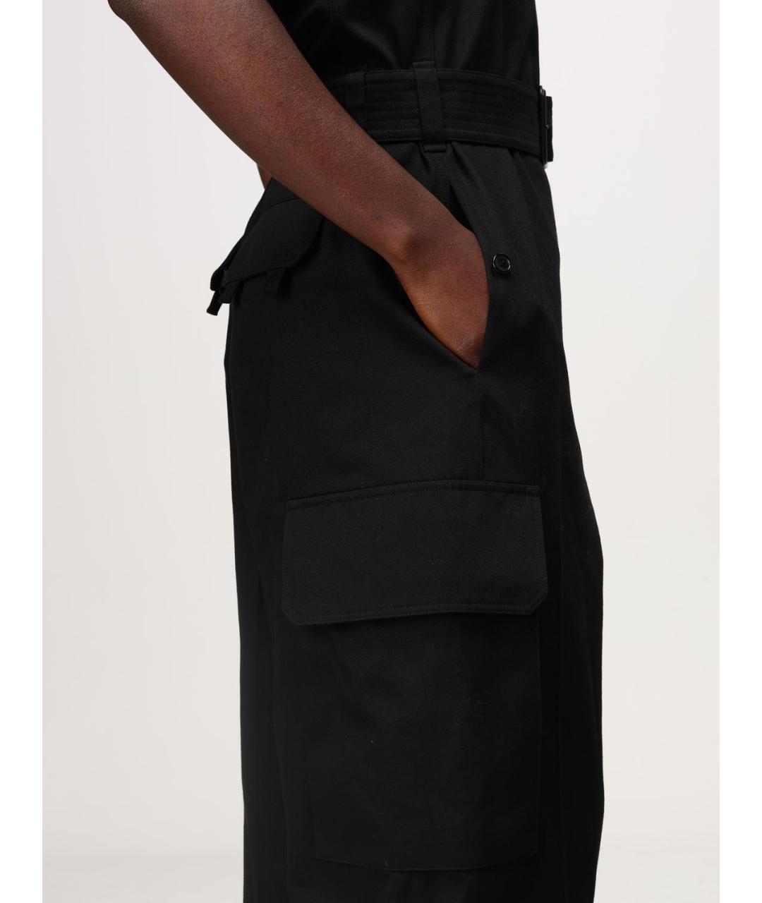 SAINT LAURENT Черный хлопковый комбинезон, фото 5