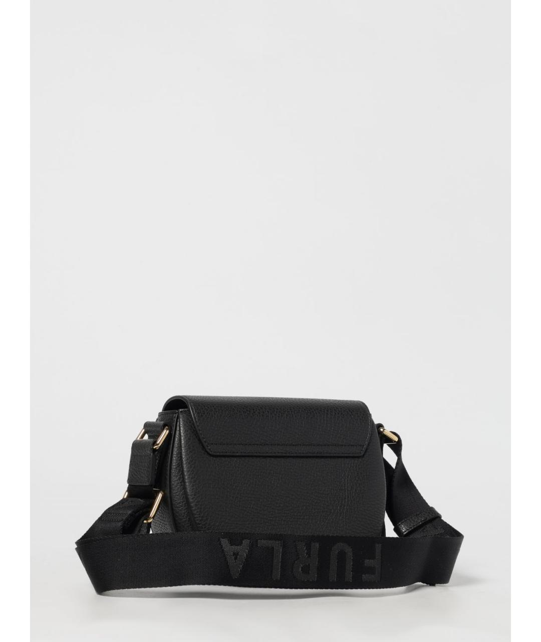 FURLA Черная кожаная сумка через плечо, фото 2