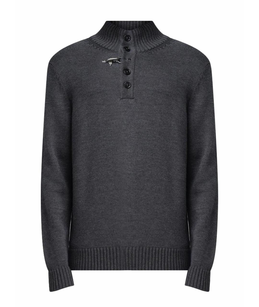 FAY Серый шерстяной джемпер / свитер, фото 1