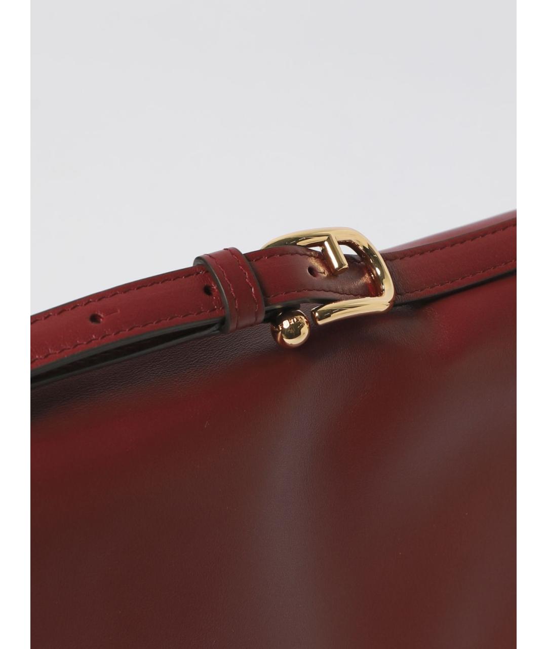 FURLA Красная кожаная сумка через плечо, фото 3