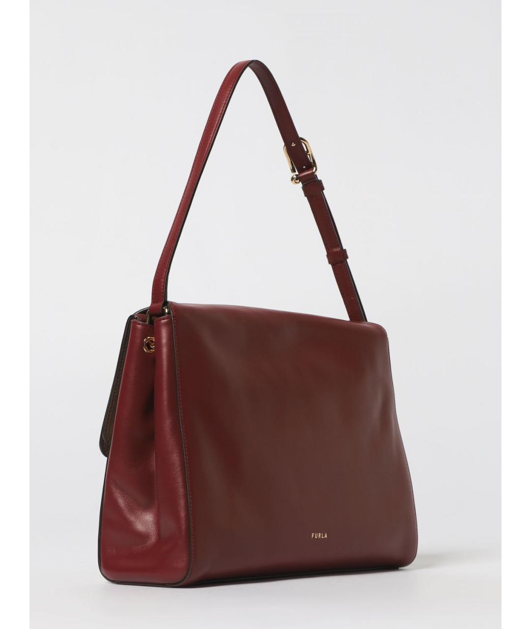 FURLA Красная кожаная сумка через плечо, фото 2