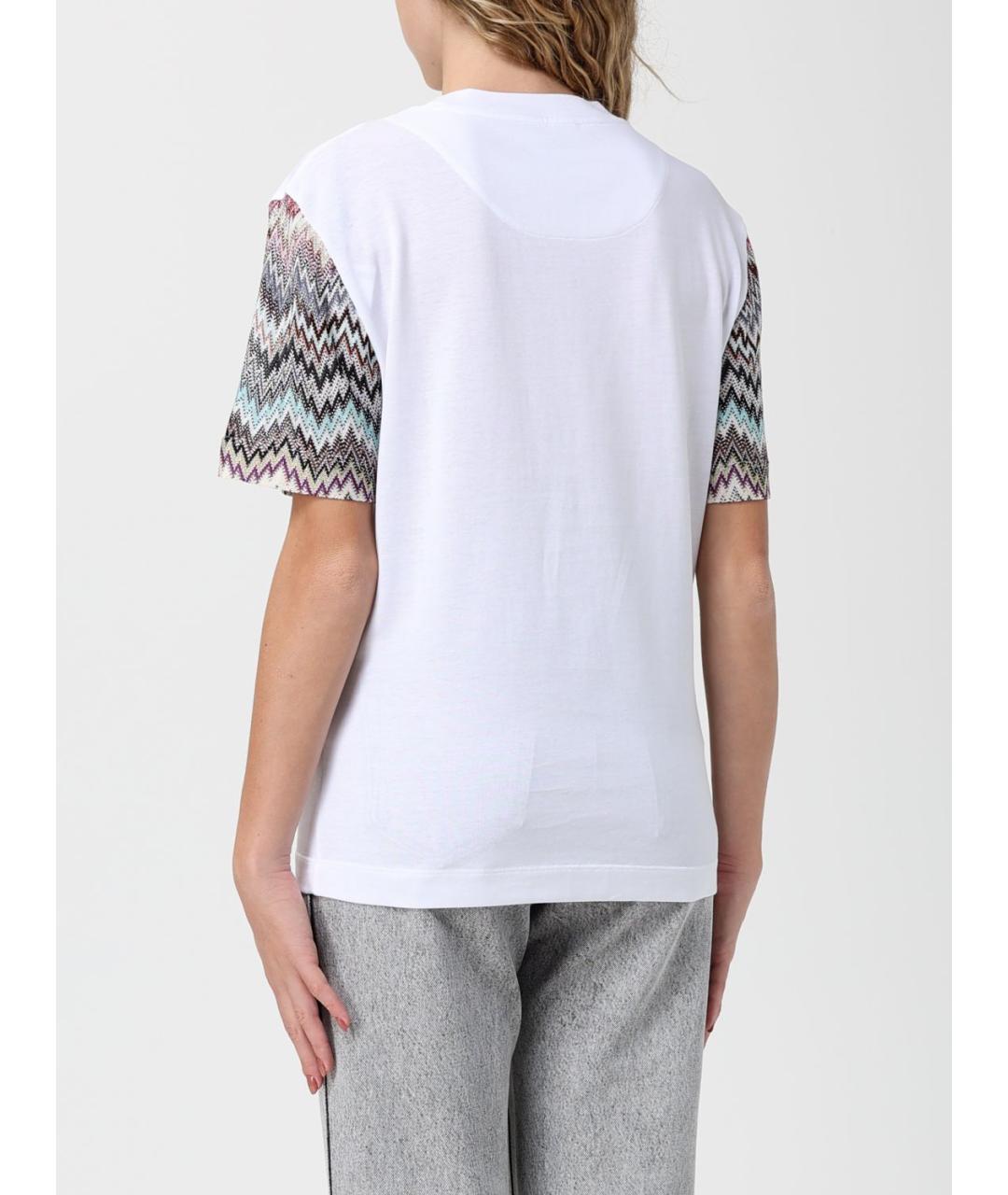 MISSONI Белая хлопковая футболка, фото 3
