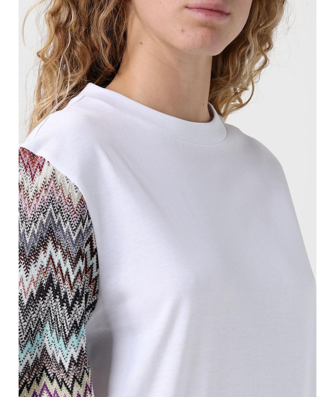 MISSONI Белая хлопковая футболка, фото 5