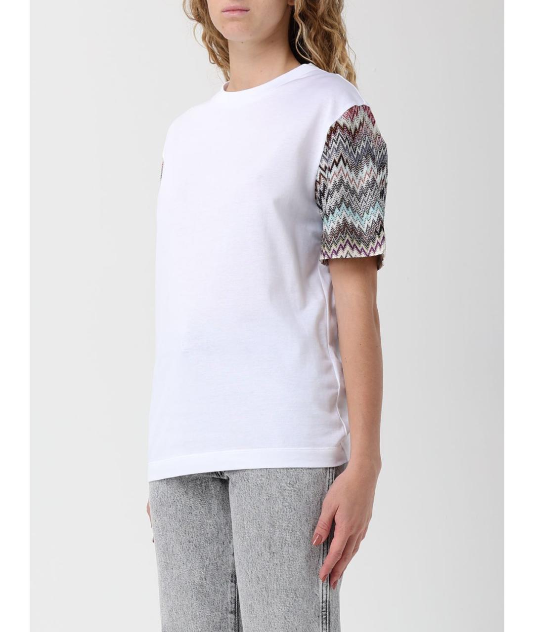 MISSONI Белая хлопковая футболка, фото 4