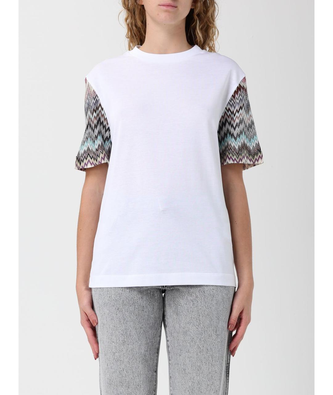 MISSONI Белая хлопковая футболка, фото 6