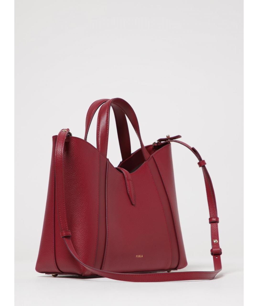 FURLA Красная кожаная сумка тоут, фото 2